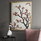 Red Berry Branch II - Modern Framed Canvas Print