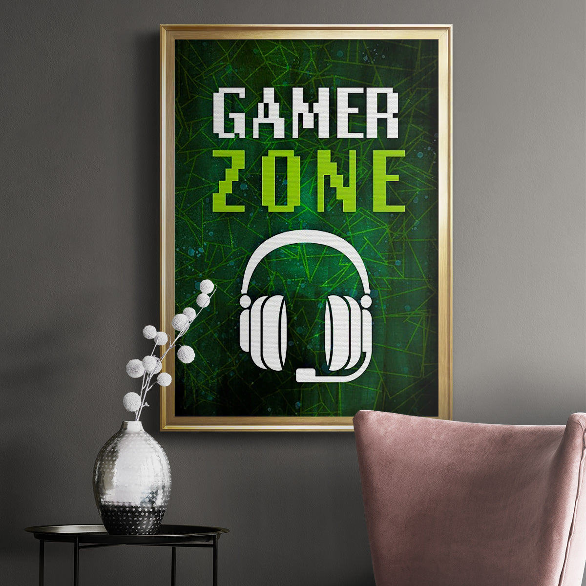 It's Game On IV - Modern Framed Canvas Print