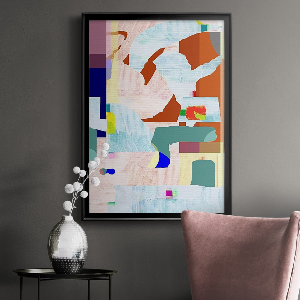 Lucca in Color II - Modern Framed Canvas Print