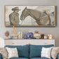 Work Friends II - Floater Framed Canvas Print