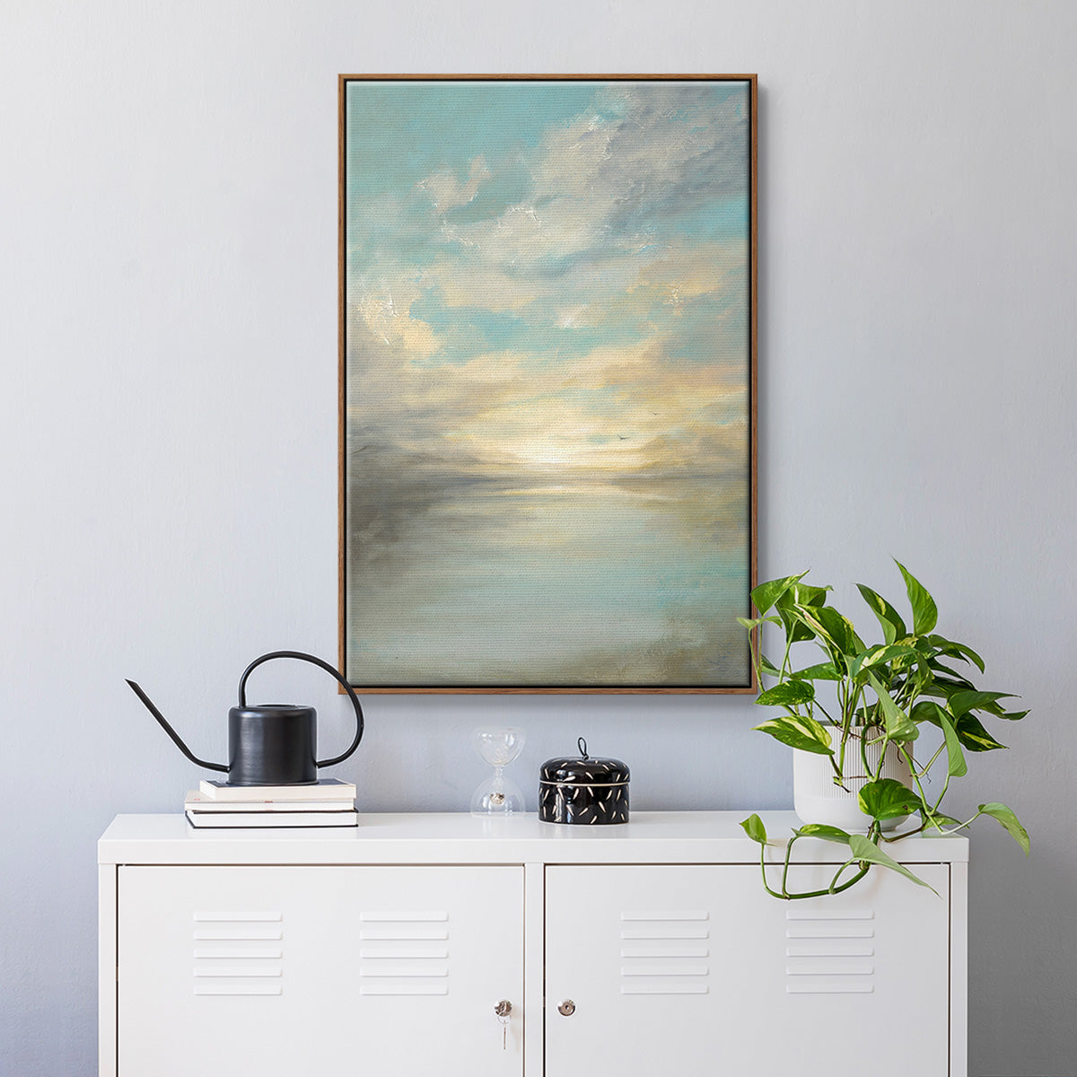 Morning Glory - Floater Framed Canvas Print