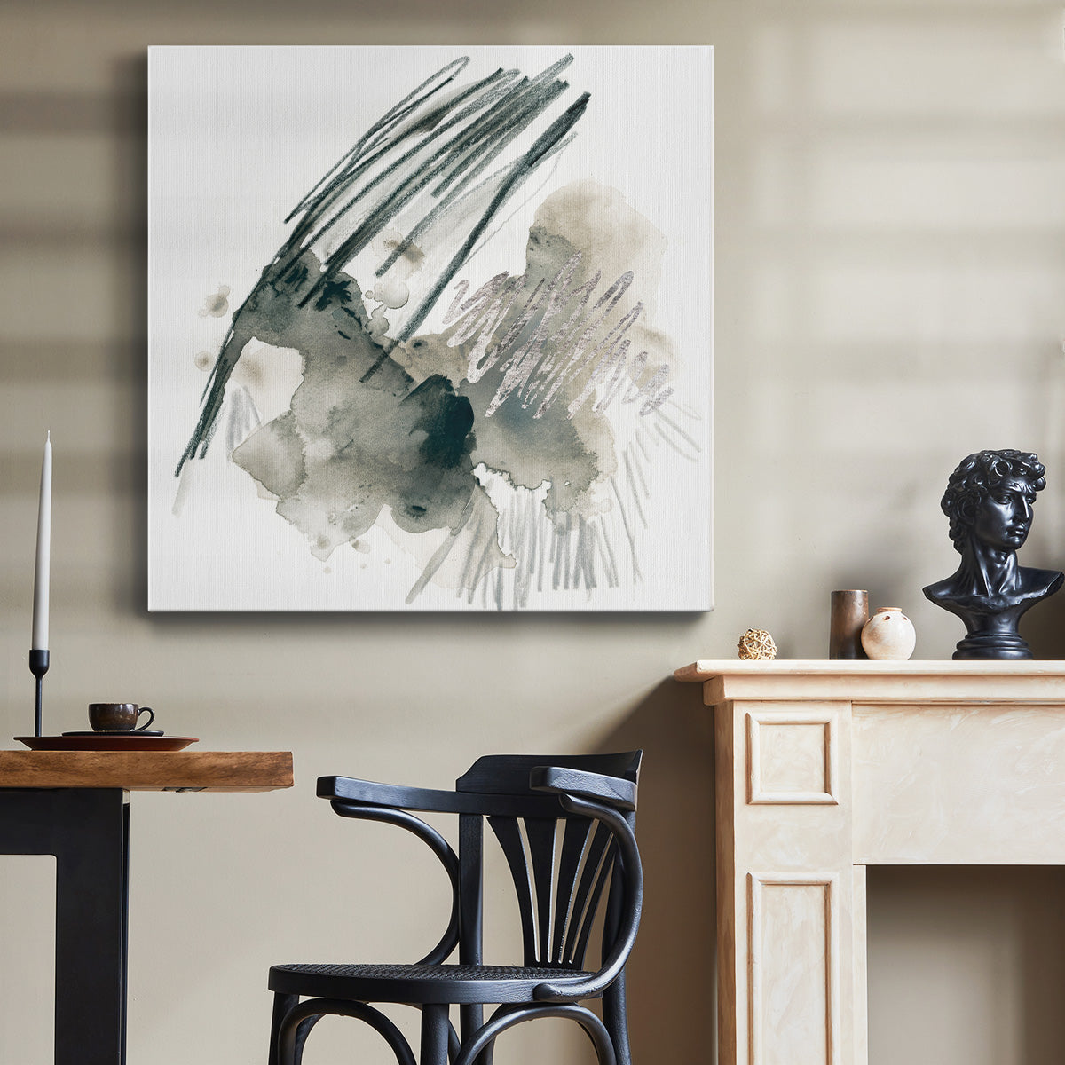 Graphite Markup II - Canvas Art Print