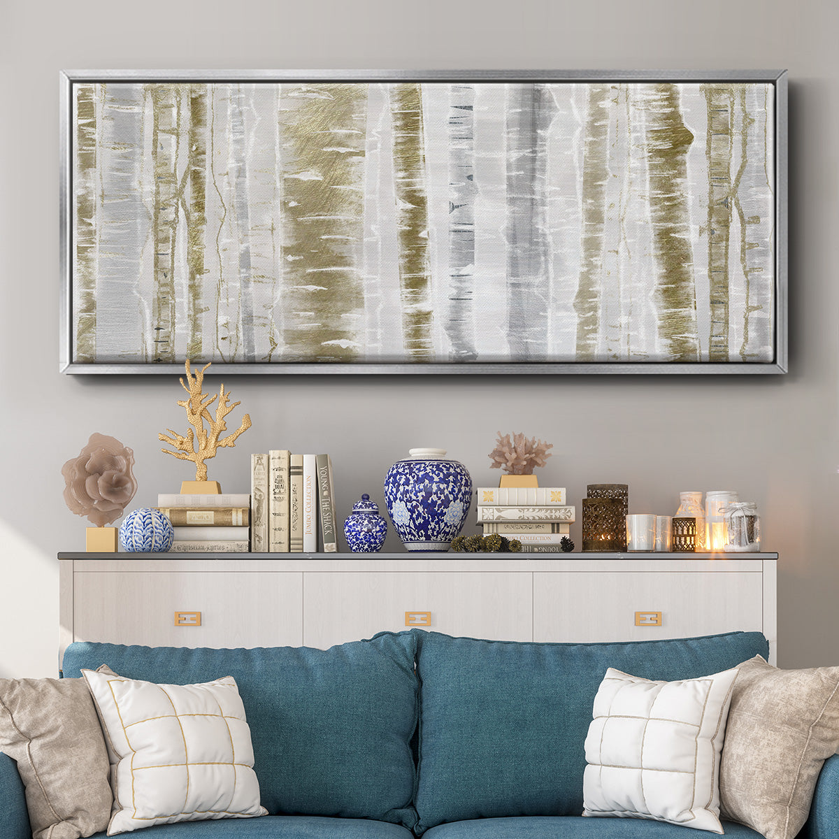 Meadow Mist - Floater Framed Canvas Print