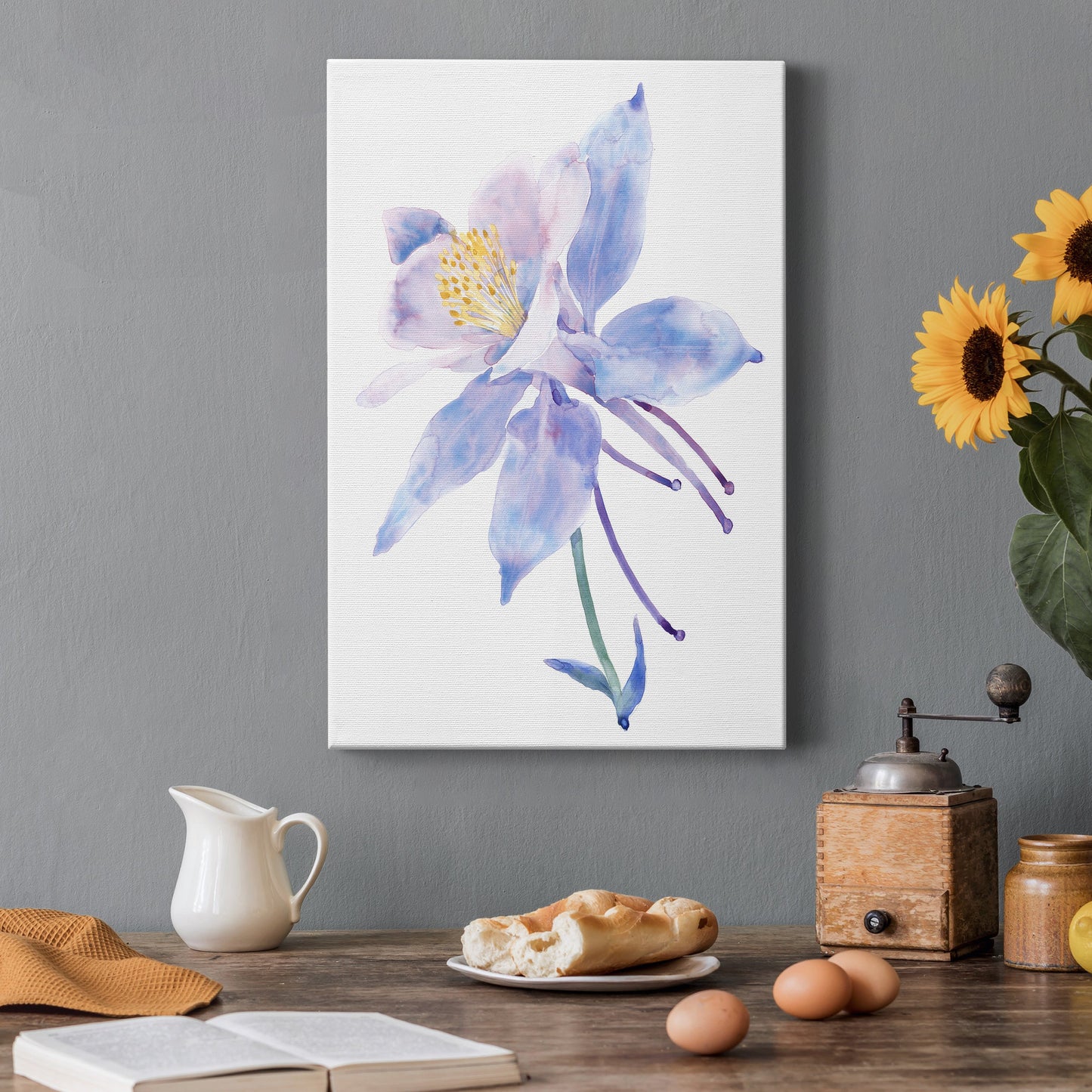 Columbine Bloom II Premium Gallery Wrapped Canvas - Ready to Hang