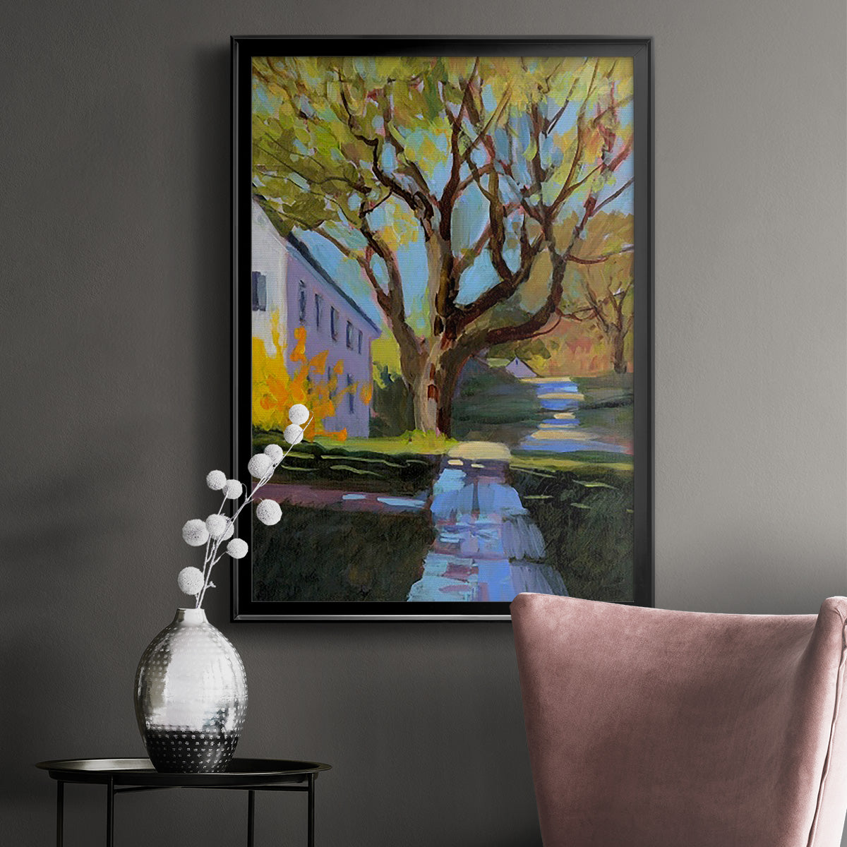 Spring in New England - Modern Framed Canvas Print