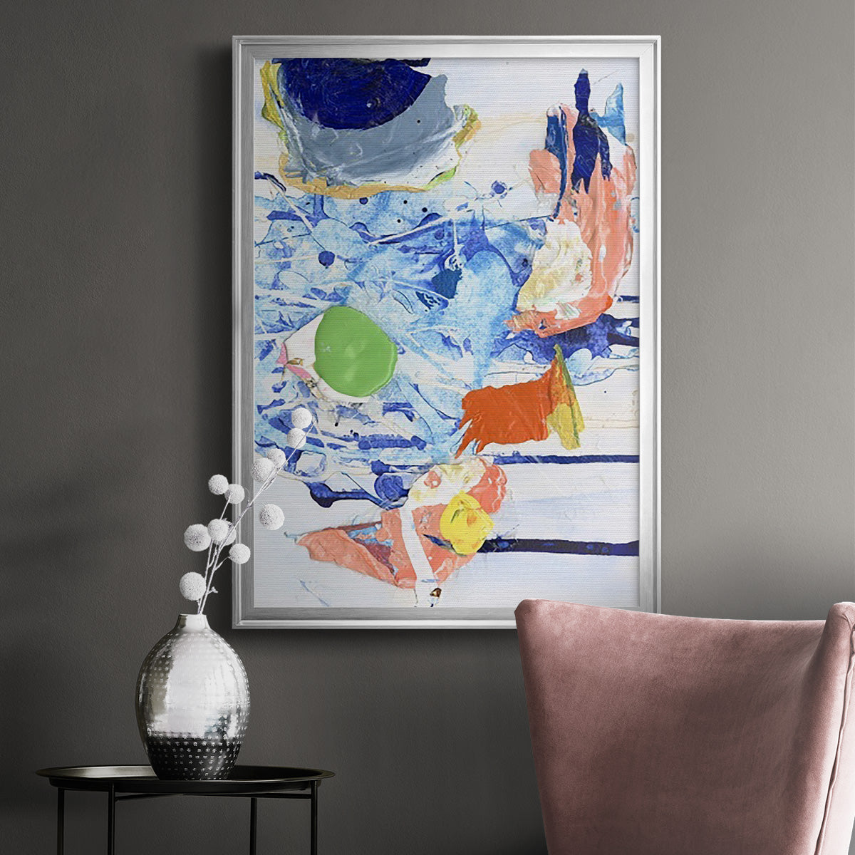 Evidence IV - Modern Framed Canvas Print