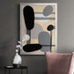 Interconnected Shapes I - Modern Framed Canvas Print