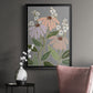 Woodblock Floral I - Modern Framed Canvas Print