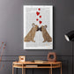 French Kiss and Hearts - Canvas Art Print