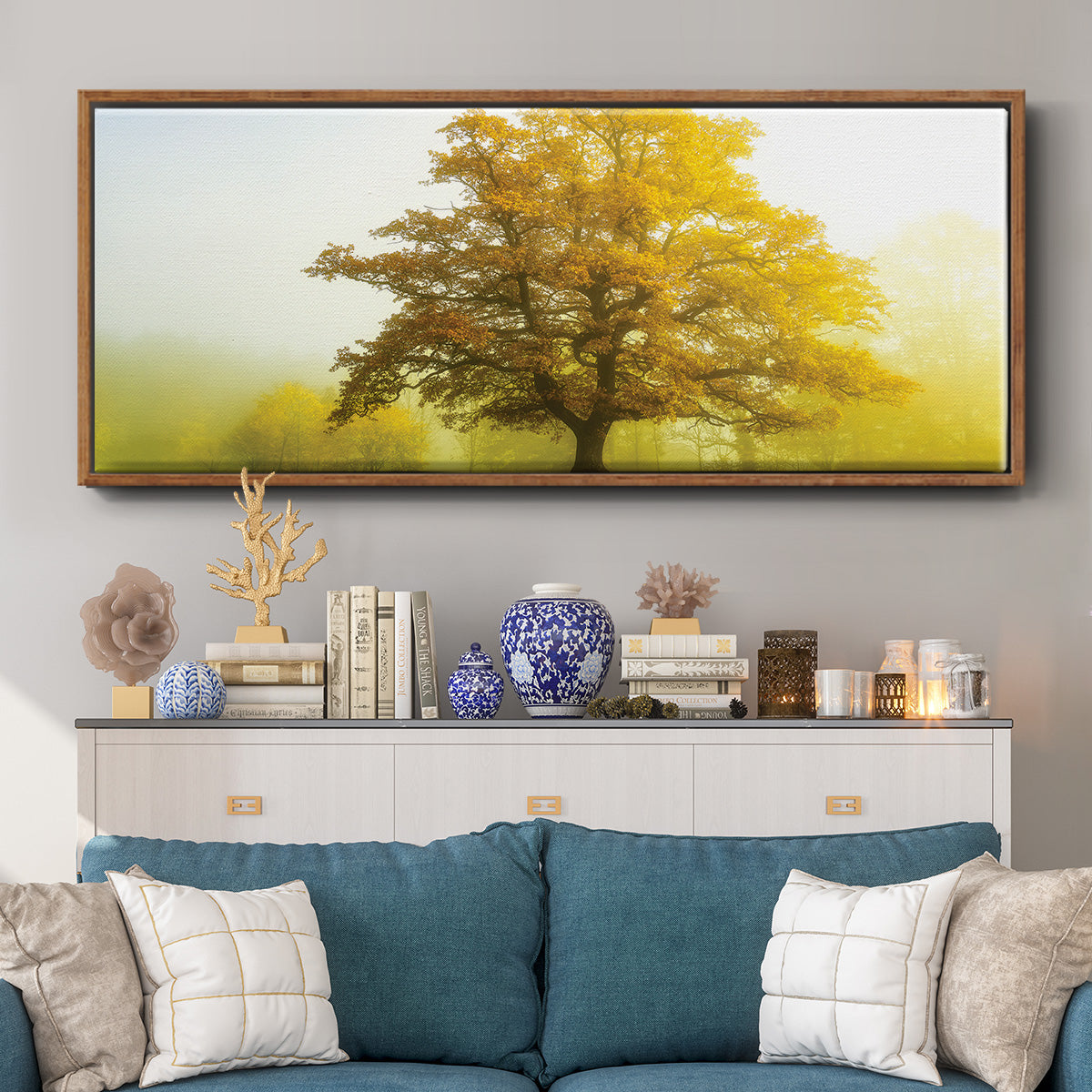The Sentinel - Floater Framed Canvas Print