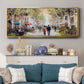 Paris Teal III - Floater Framed Canvas Print