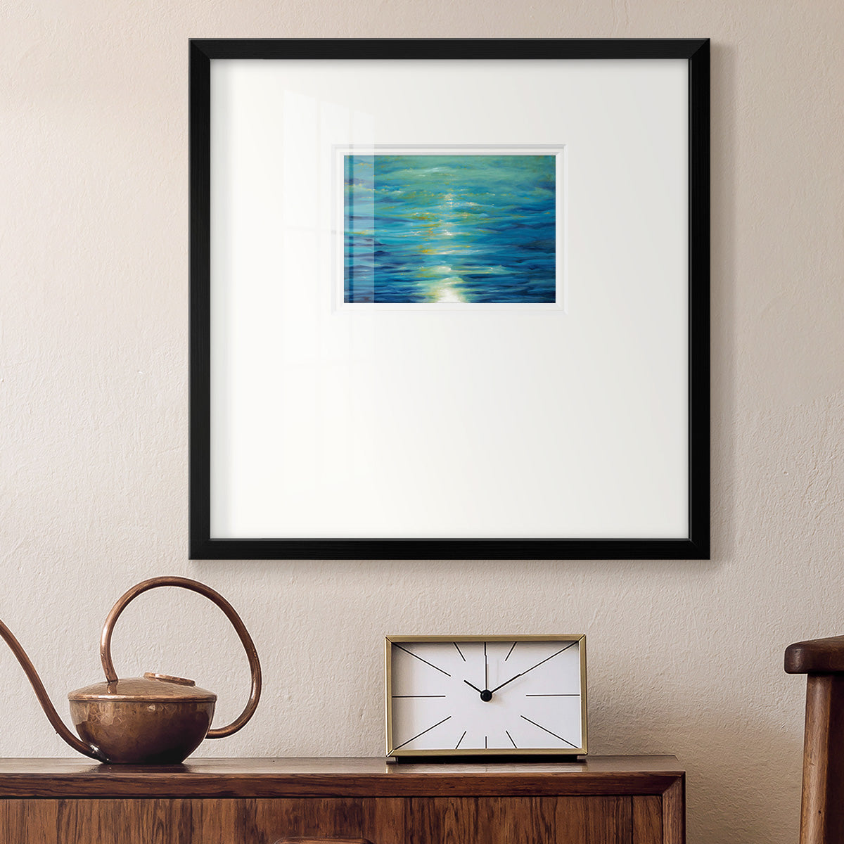 Deep Blue- Premium Framed Print Double Matboard