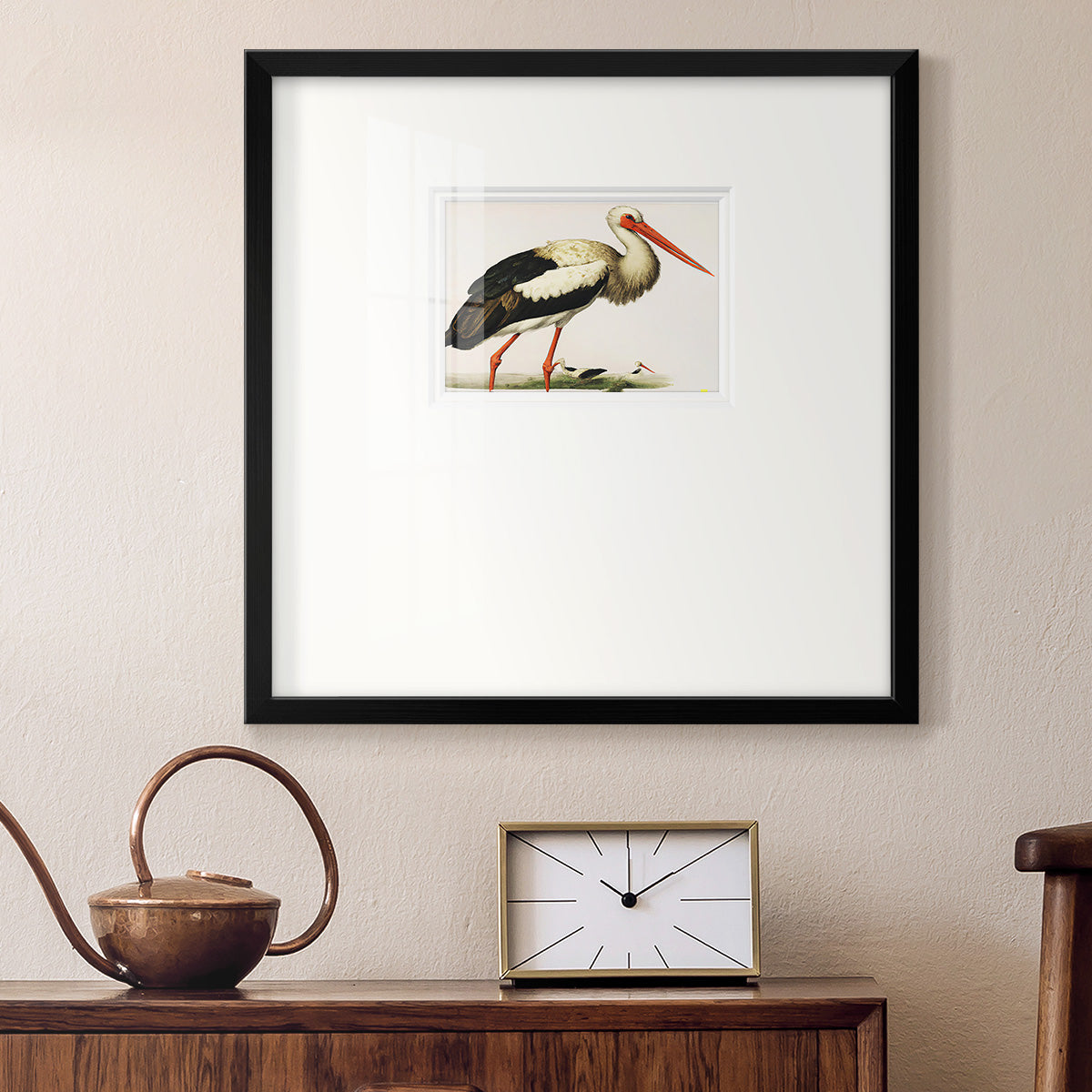 Odd Crane Premium Framed Print Double Matboard