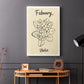 Birth Month II - Canvas Art Print