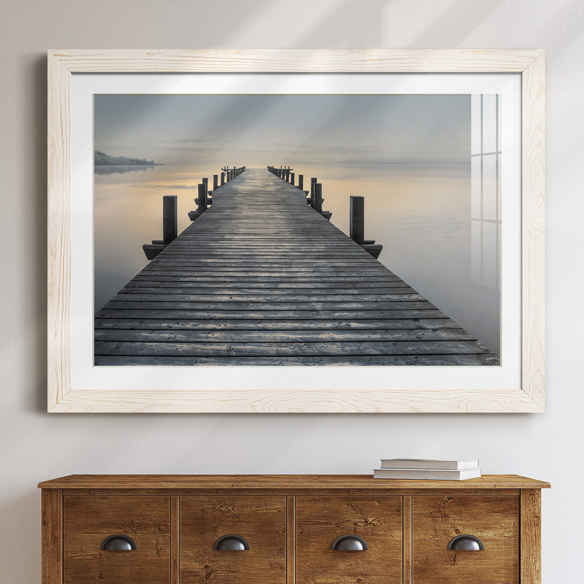 Sun Down - Barnwood Framed Art Print