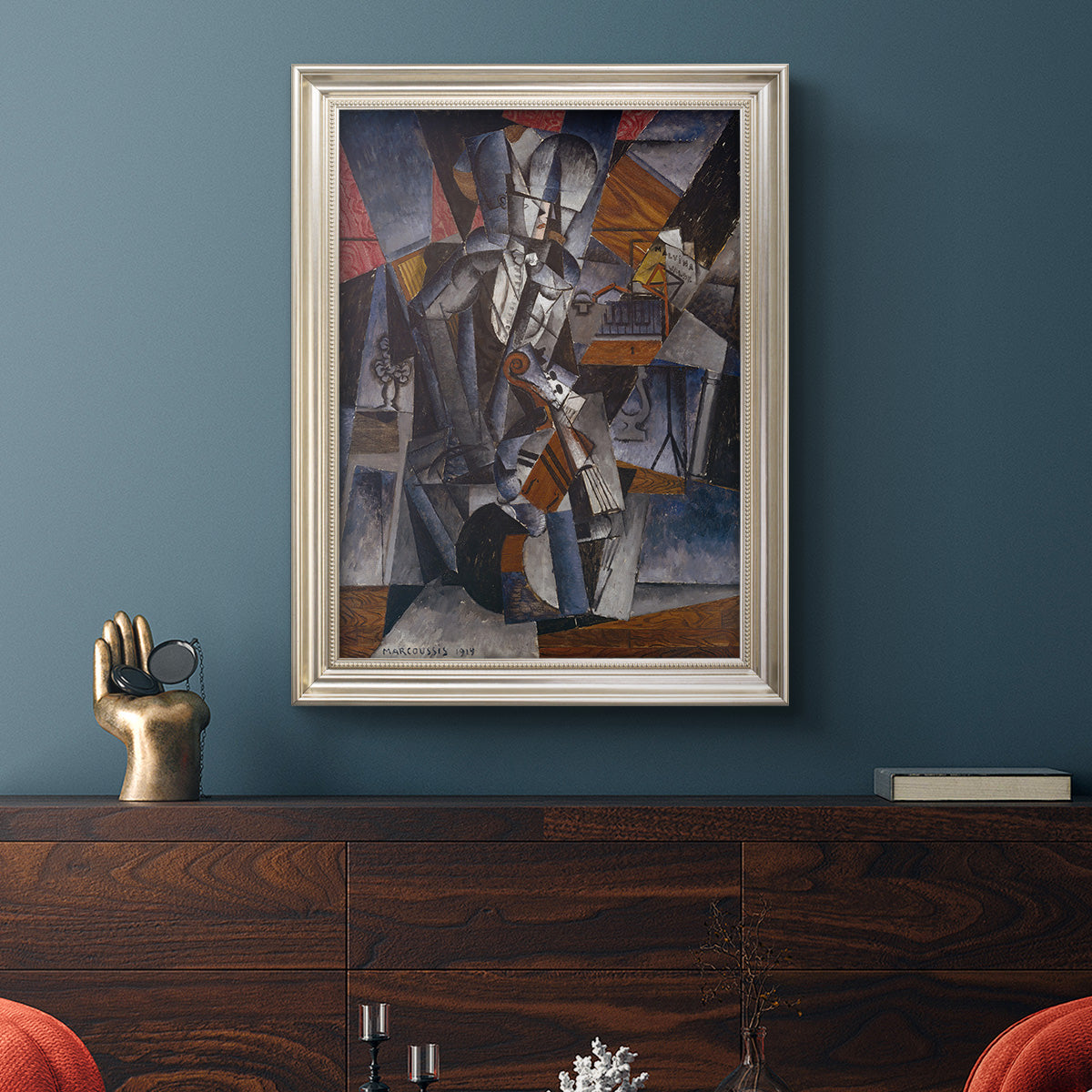 The Musician - Ornate Framed Canvas Print