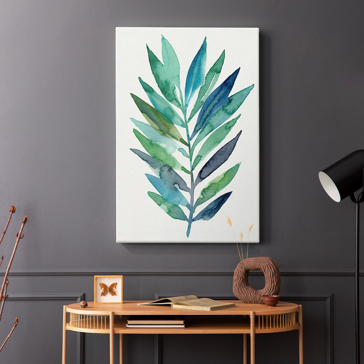 Palm Frond Flow II - Canvas Art Print