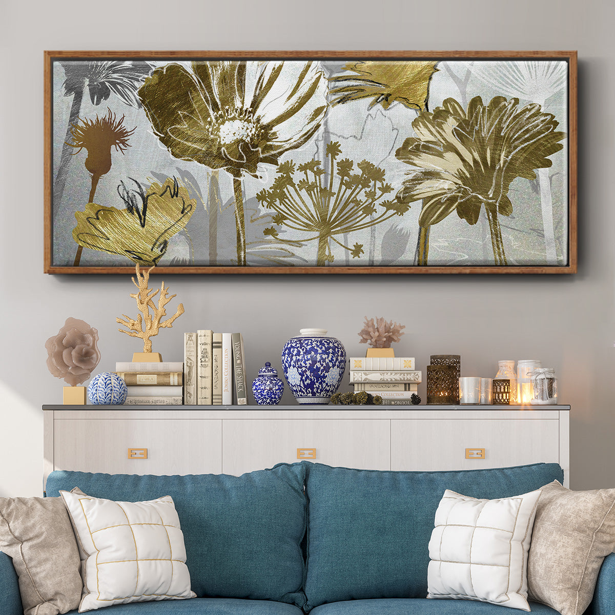 Summer - Floater Framed Canvas Print