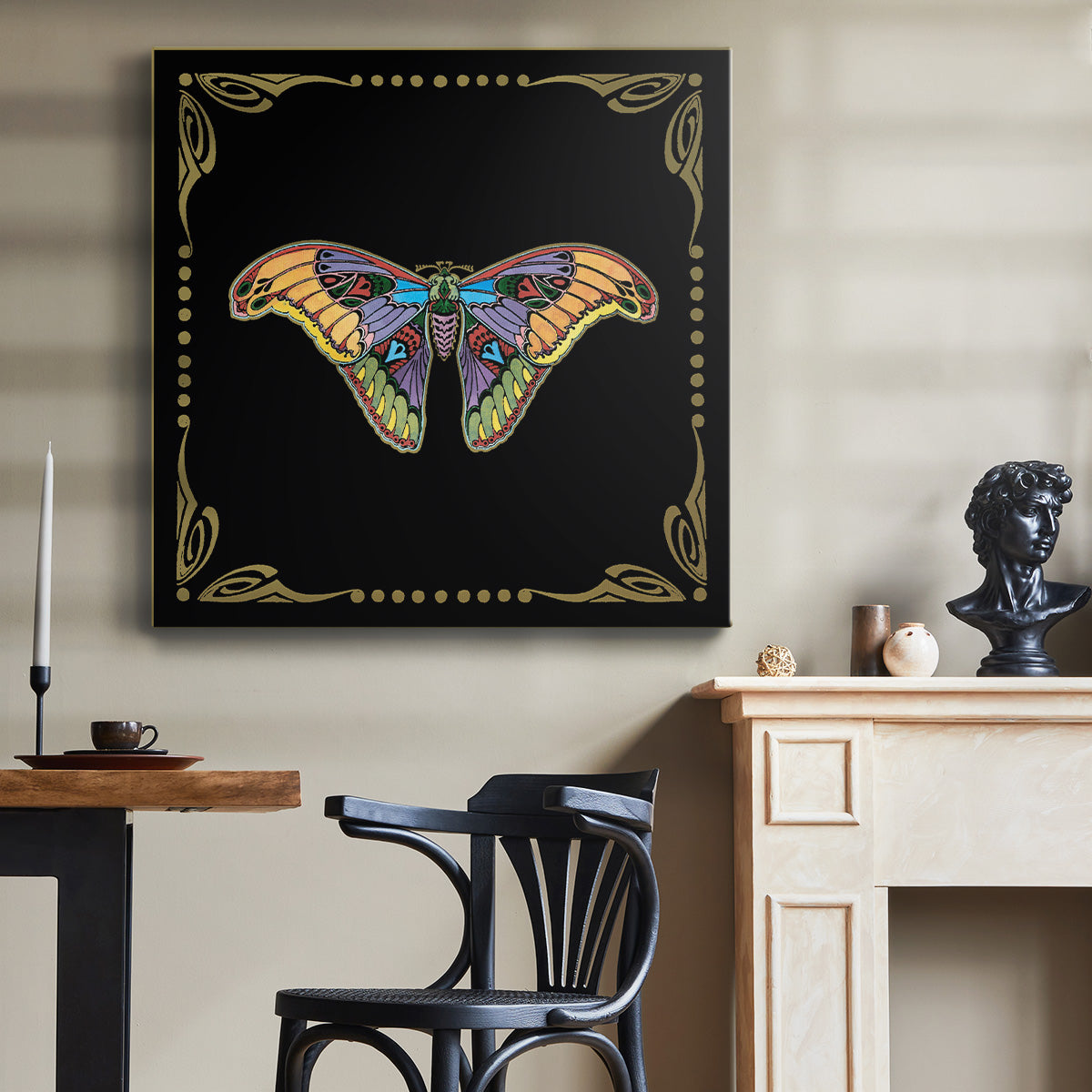 Cloisonne Butterfly - Canvas Art Print