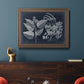 Foliage on Navy III Premium Framed Canvas- Ready to Hang