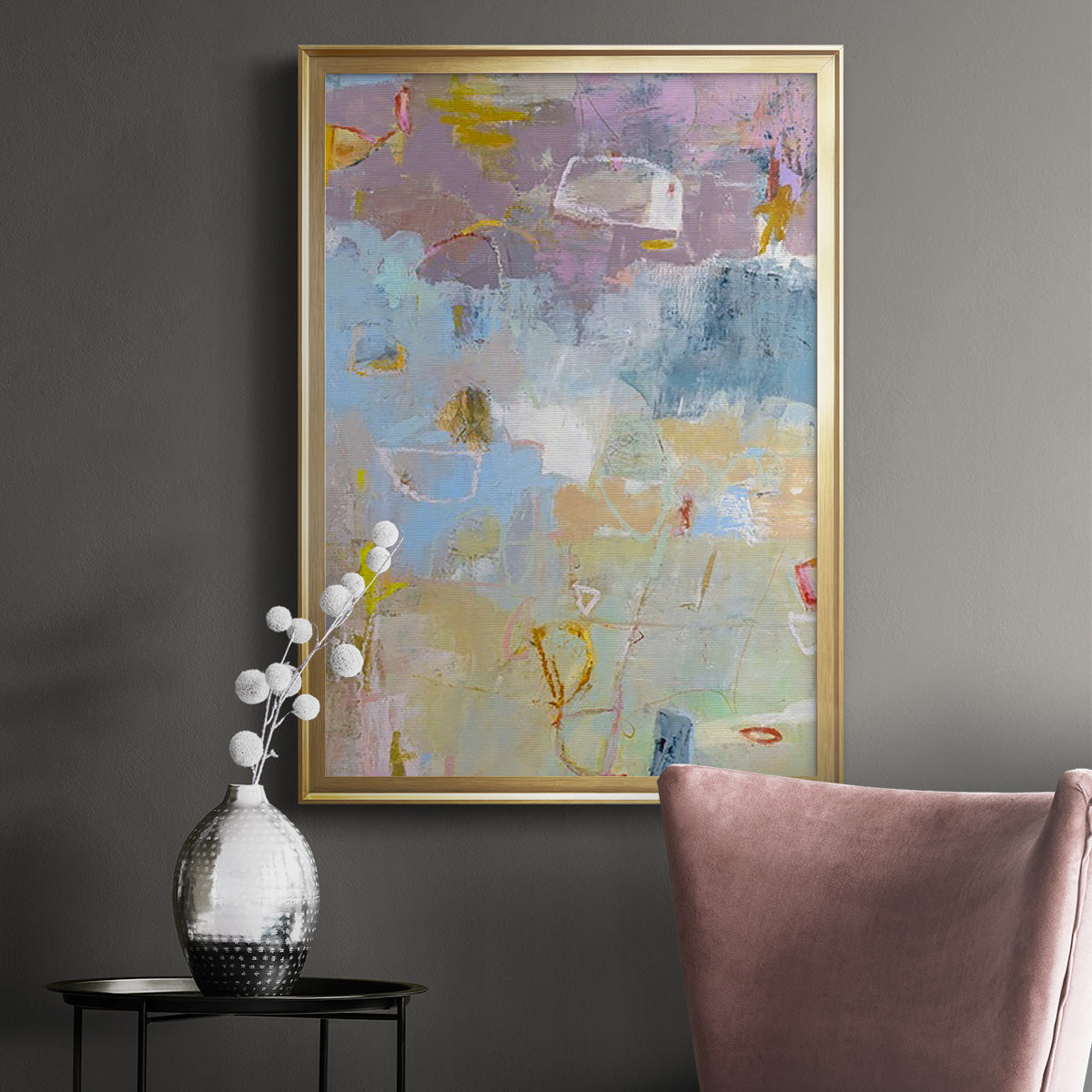 Whilst I - Modern Framed Canvas Print