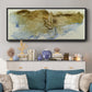 Golden Fissure I  - Floater Framed Canvas Print