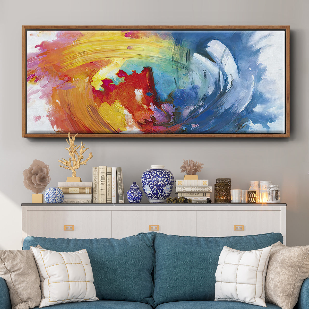 Calliope - Floater Framed Canvas Print