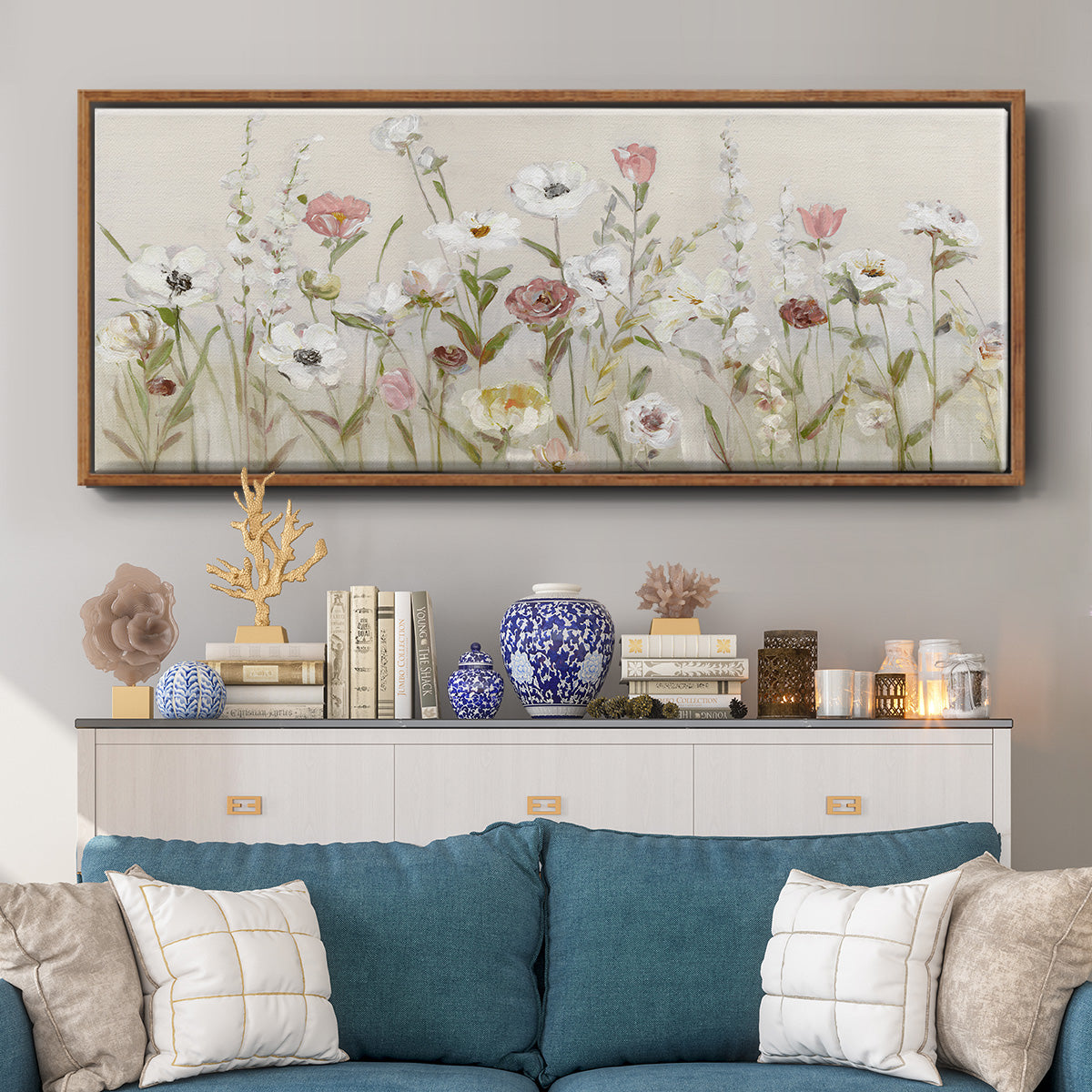 Bloomin Around - Floater Framed Canvas Print