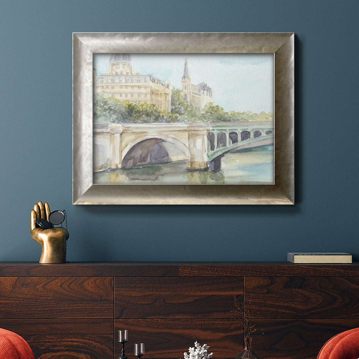 French Bridge Study IV Premium Framed Canvas- Ready to Hang