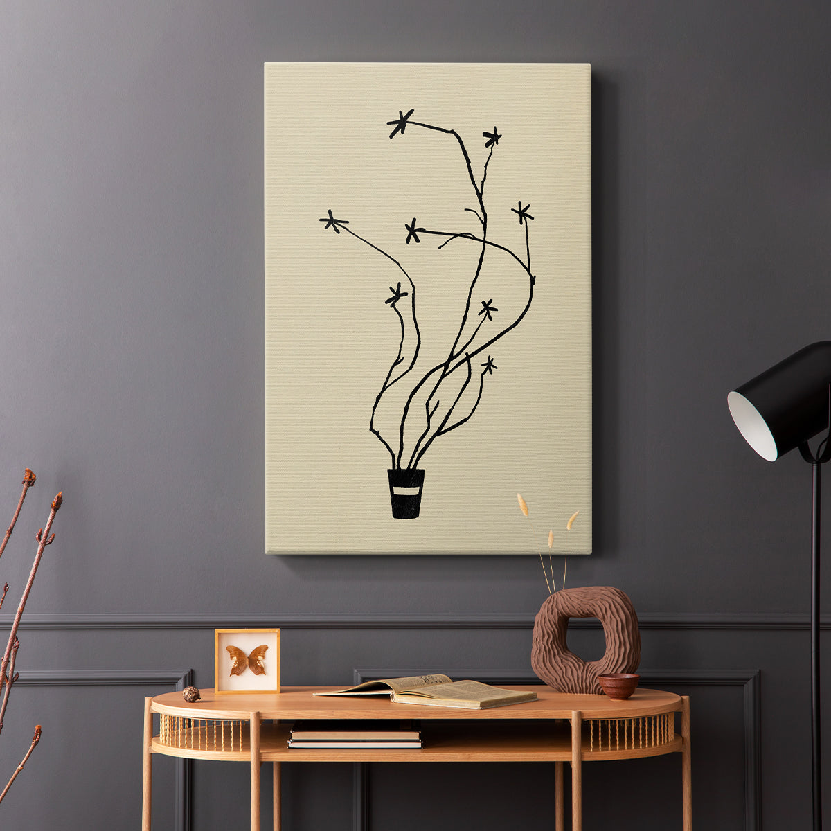 Spring Sprig Vase I - Canvas Art Print