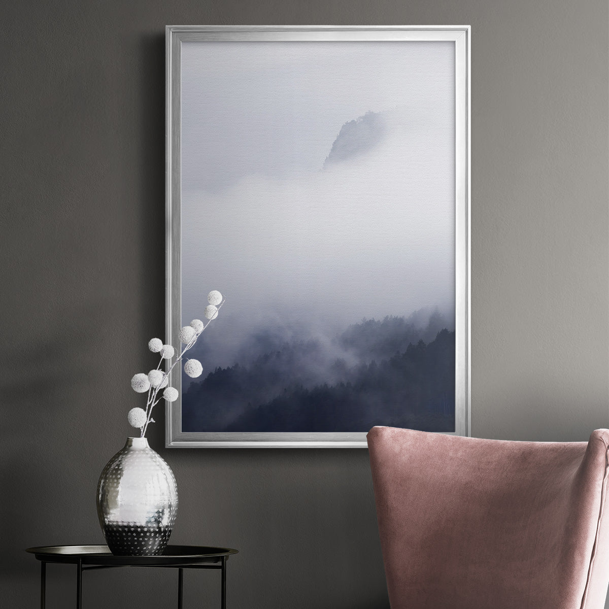 Above the Clouds - Modern Framed Canvas Print
