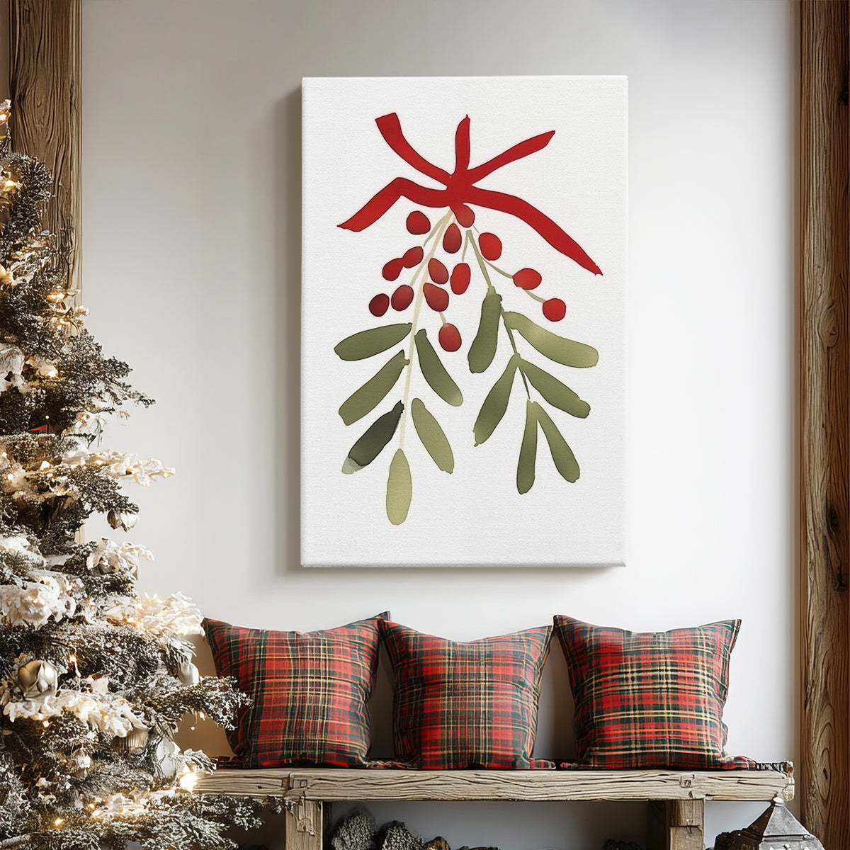 Dawn of Frostlit Hearth - Canvas Art Print