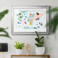 Animal Map Premium Framed Print - Ready to Hang