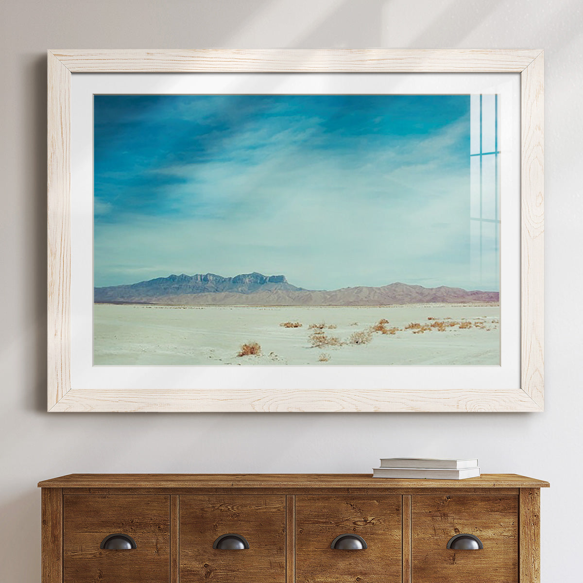 Salt Flat Walk II - Barnwood Framed Art Print