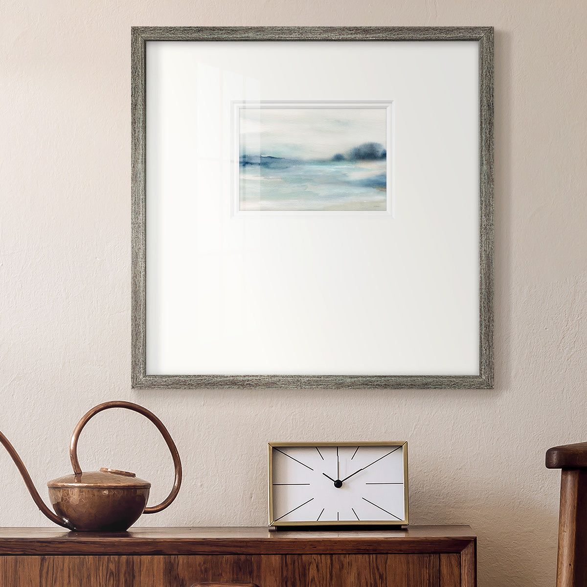 Simply Soft Morning Premium Framed Print Double Matboard