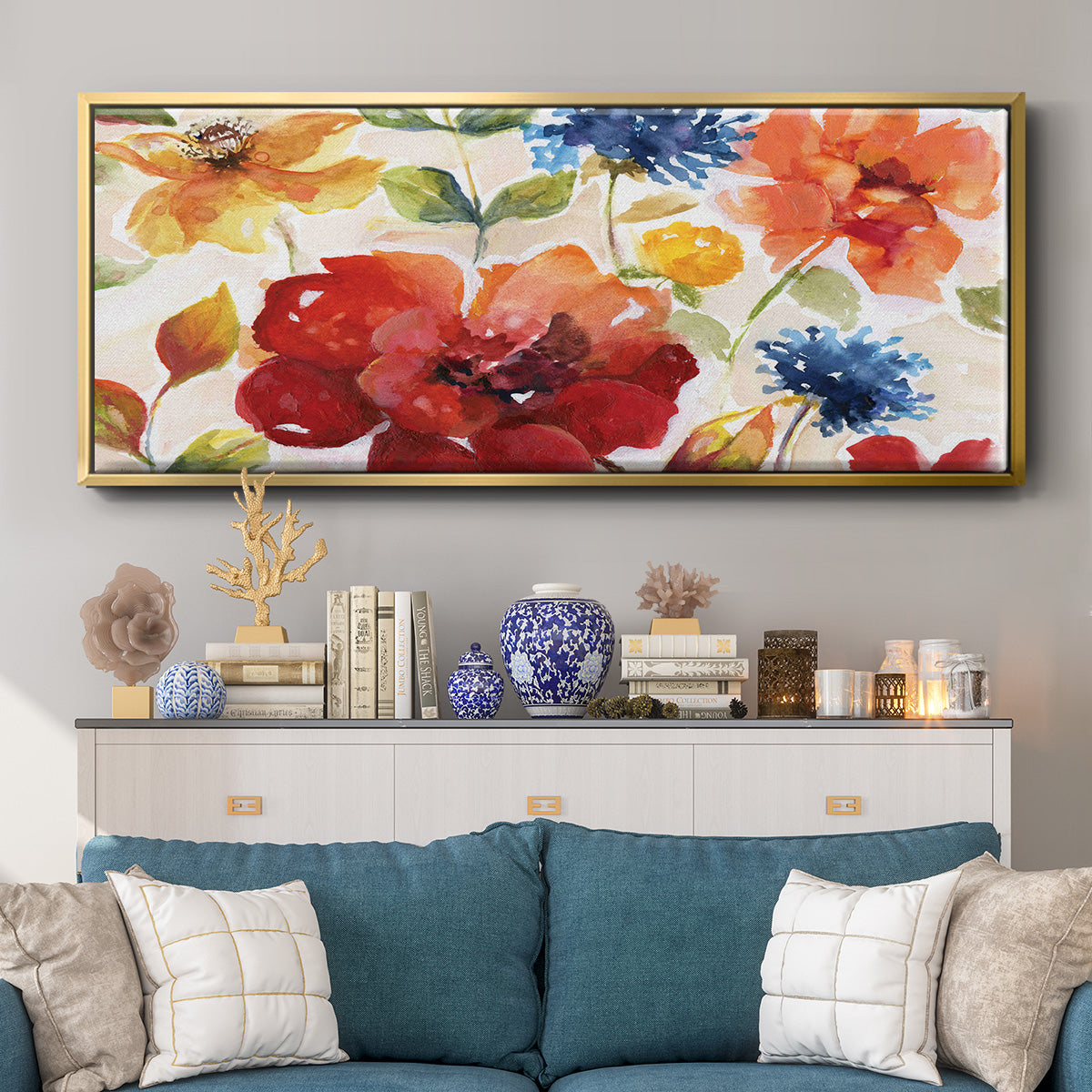 Summer Salsa - Floater Framed Canvas Print