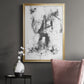 Graphite Abstract II - Modern Framed Canvas Print