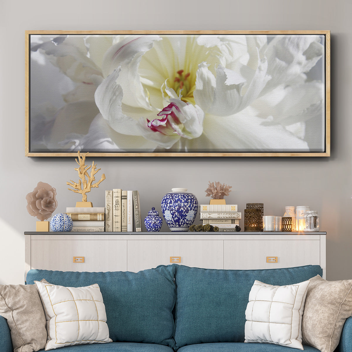 Breathless V - Floater Framed Canvas Print