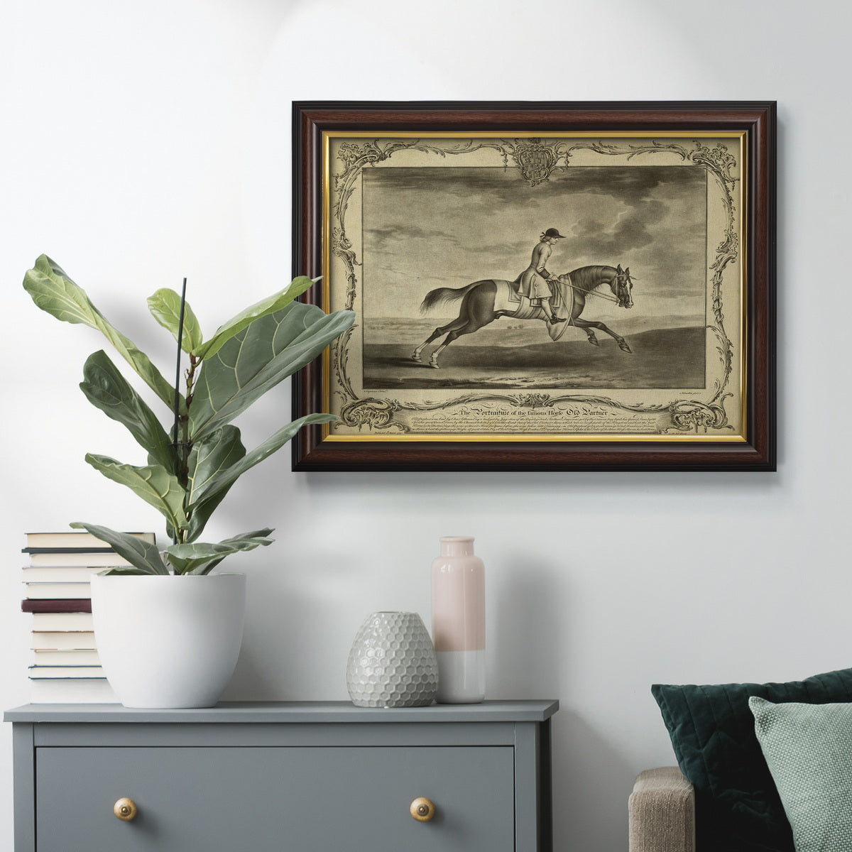 Distinguished Horses I Premium Framed Canvas- Ready to Hang