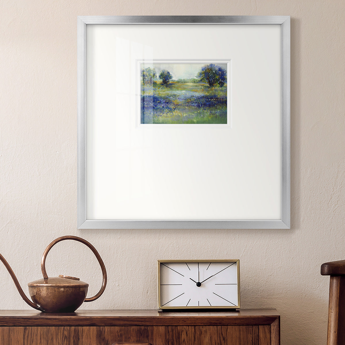 Wildflower View Premium Framed Print Double Matboard