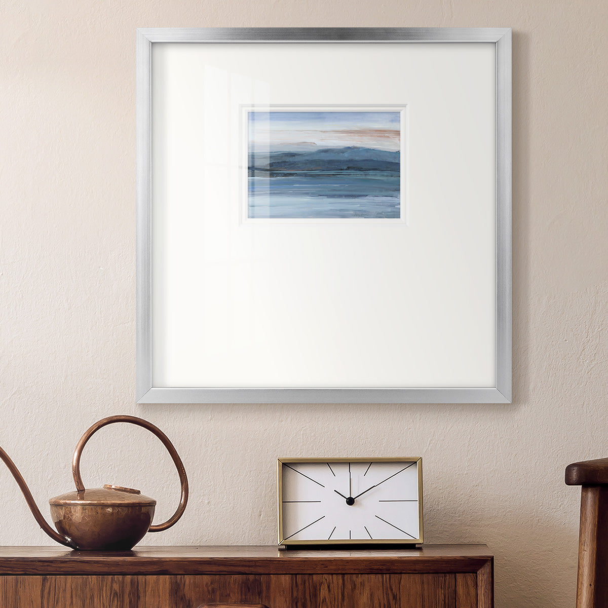 Across The Lake Premium Framed Print Double Matboard