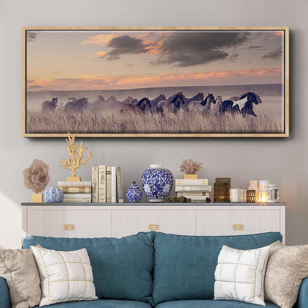 Wild and Free II - Floater Framed Canvas Print