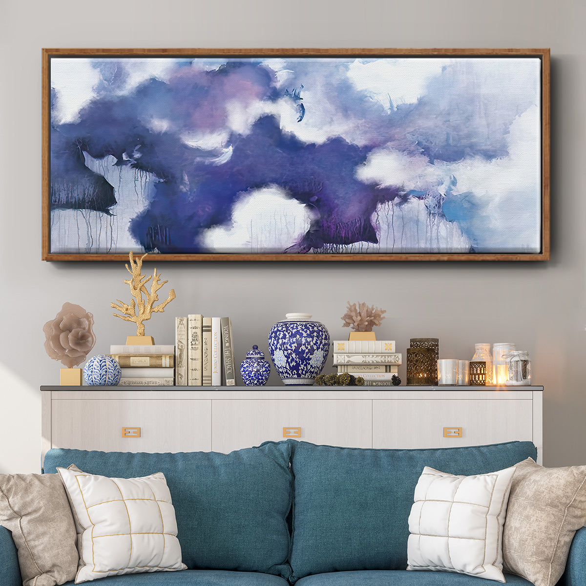Acquiesce - Floater Framed Canvas Print