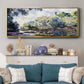 Section of the Seine, Near Giverny, 1885 - Floater Framed Canvas Print