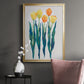 Tulips in a Row II - Modern Framed Canvas Print