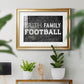 Faith Family Football - Modern Framed Art Print