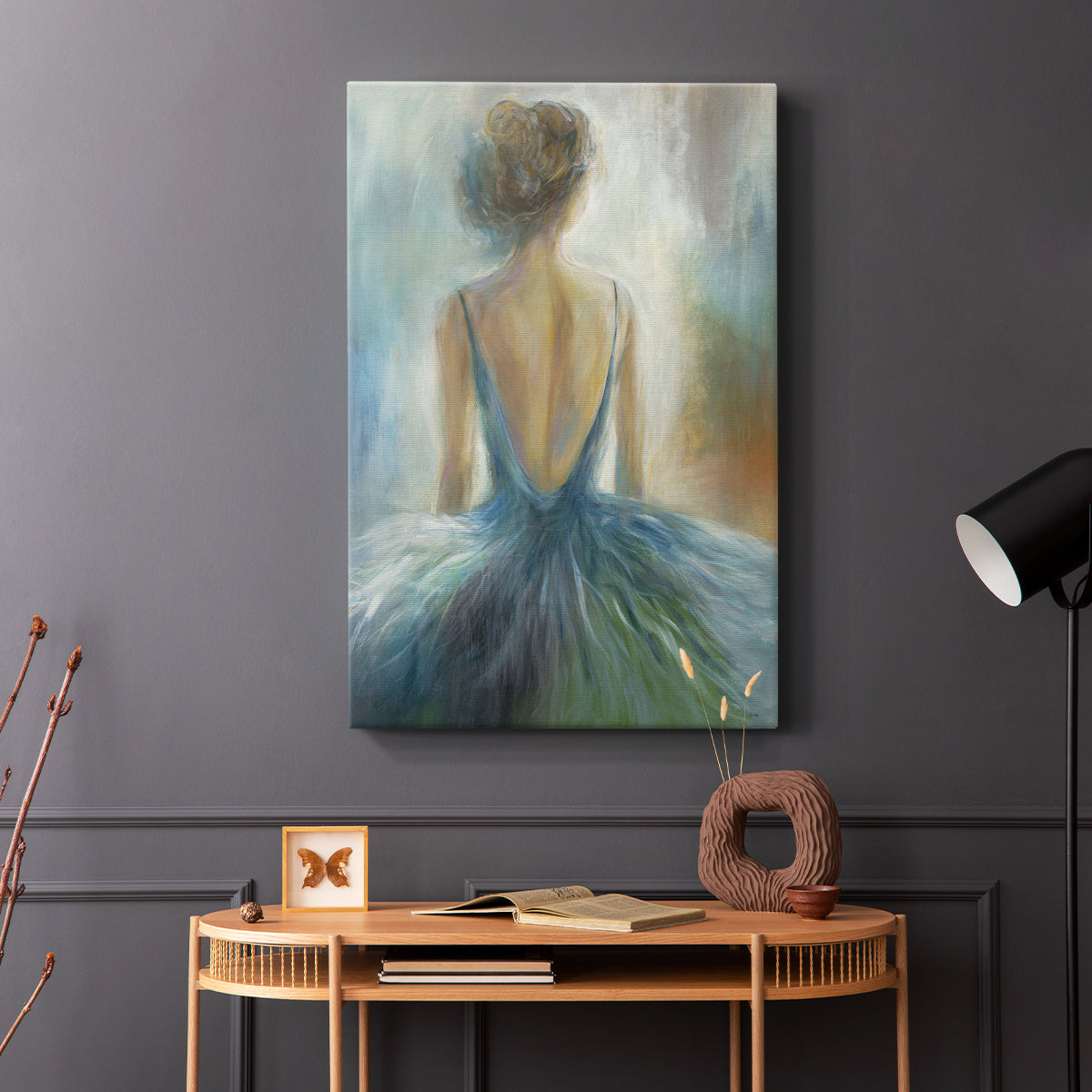 Lady in Blue - Canvas Art Print