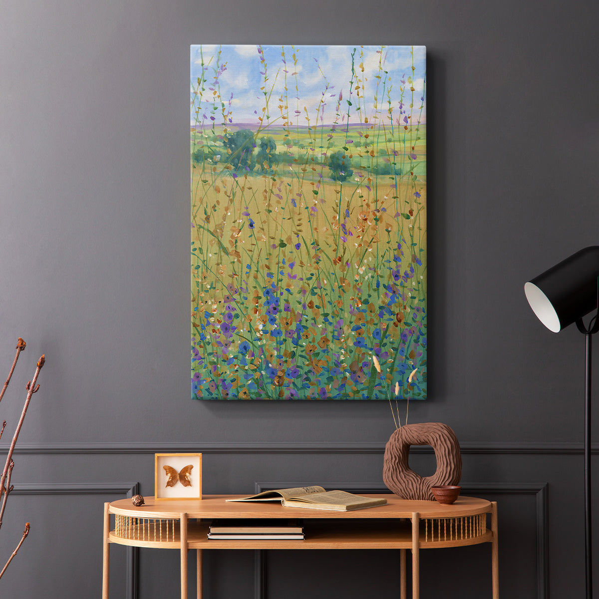 Wildflower Path I - Canvas Art Print