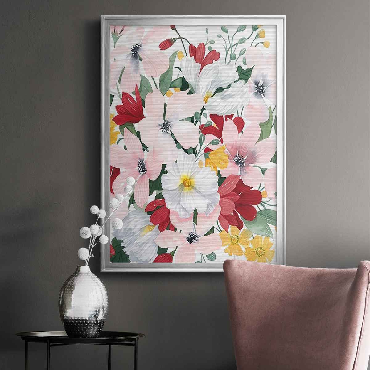 Spring Bliss II - Modern Framed Canvas Print