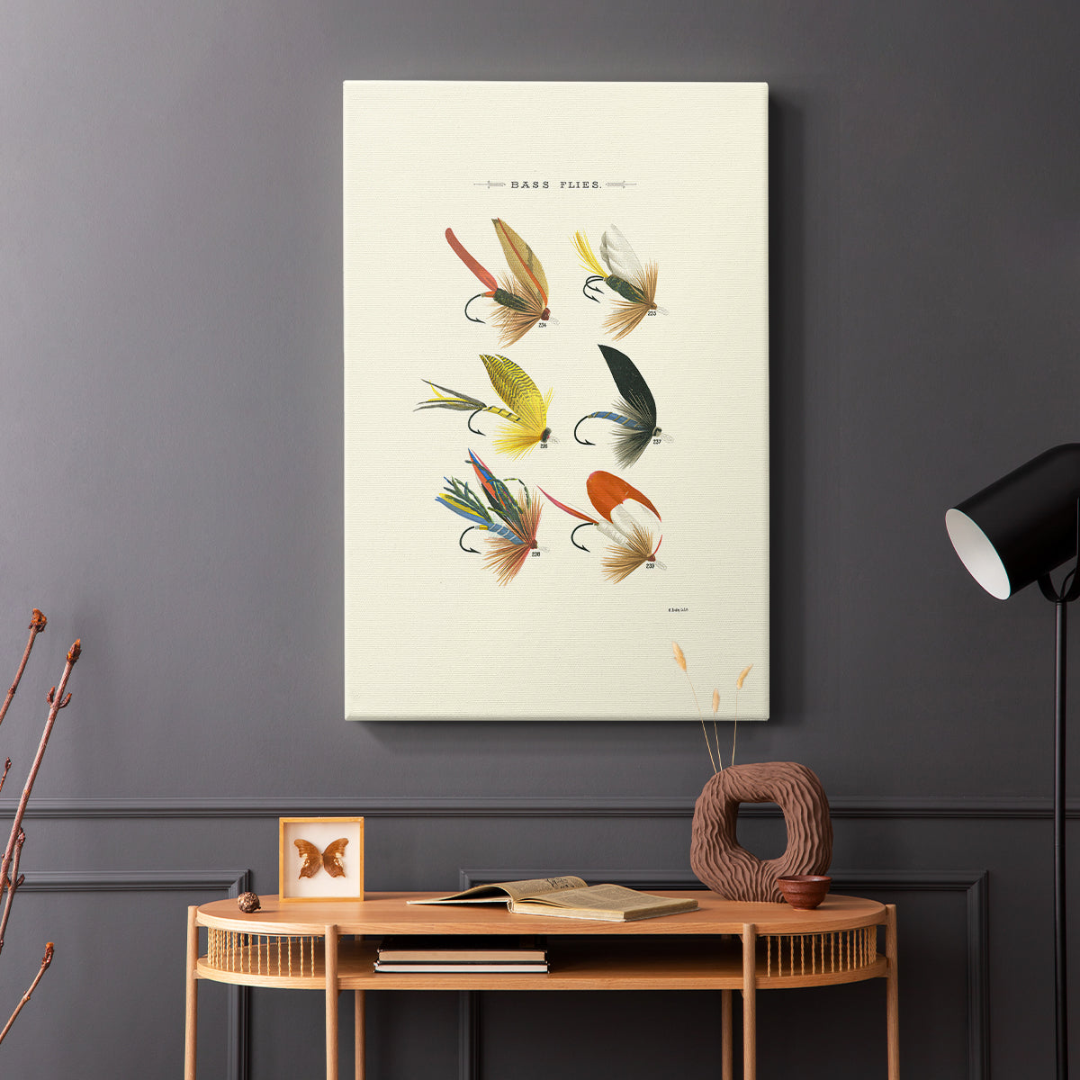 Bass Flies I - Canvas Art Print